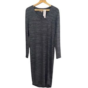 NWT Philosophy maxi dress. Mottled print. Deep grey. Women’s size large.